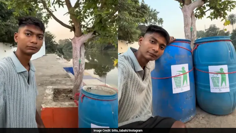 Bittu Tabahi Disheartened After Dustbin Placed To Keep River Clean receives Stolen