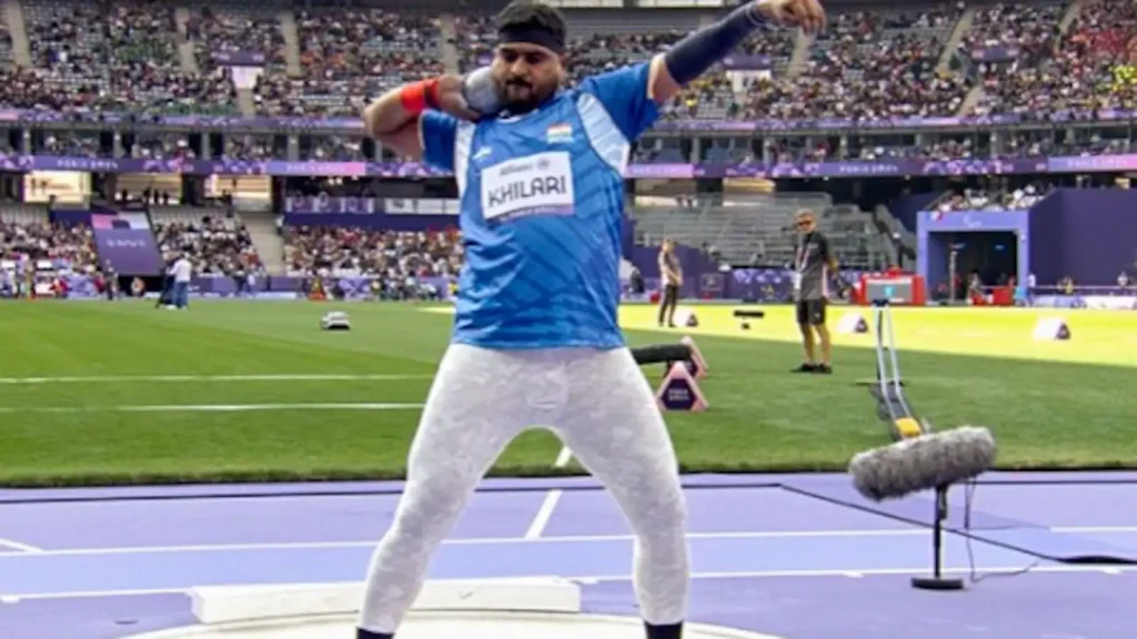 Sachin Sarjerao Khilari won a gold with a Games record as Indians swept all three medals