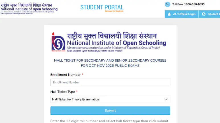 The National Institute of Open Schooling (NIOS) has released the Class 10th and 12th theory