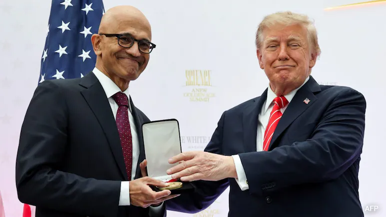 Trump Honours Microsoft CEO After Suspending Key Green Card Filing For Company