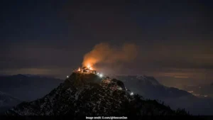 German police said Saturday they had detained a suspect following a fire at Adolf Hitler's