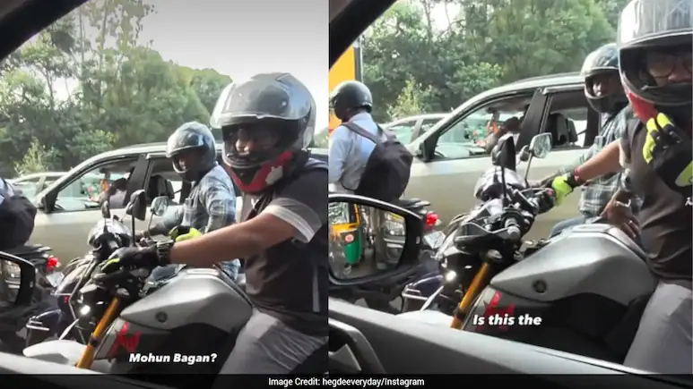 However, a traffic stop recently turned into a friendly conversation between a man and a biker