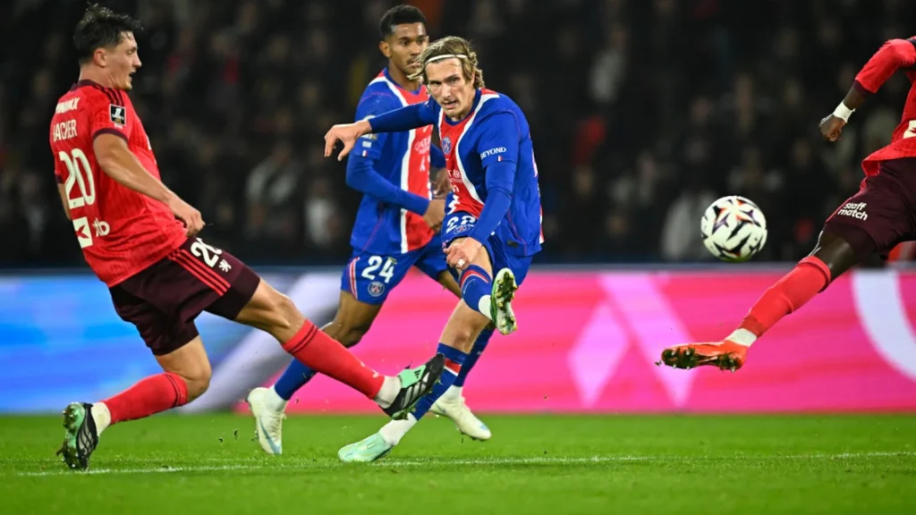 Mika Godts scored his first Paris Saint-Germain goal as the reigning European champions put