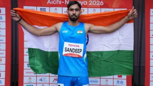 India's Sandeep and Haney won gold medals with world record performances in the men's 400m T64