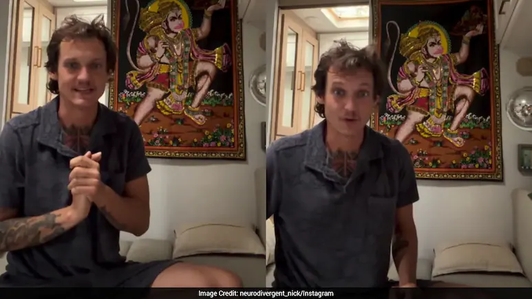 A video of a foreigner reciting the Hanuman Chalisa is going viral on social media