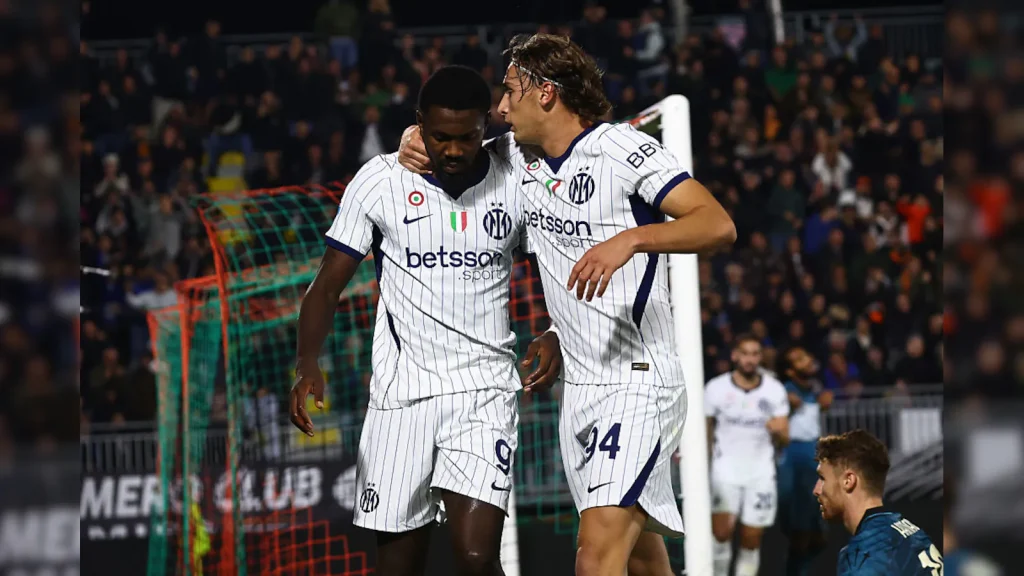 Inter reclaimed top spot in Serie A with a nervy 2-0 victory at Venezia on Wednesday, while