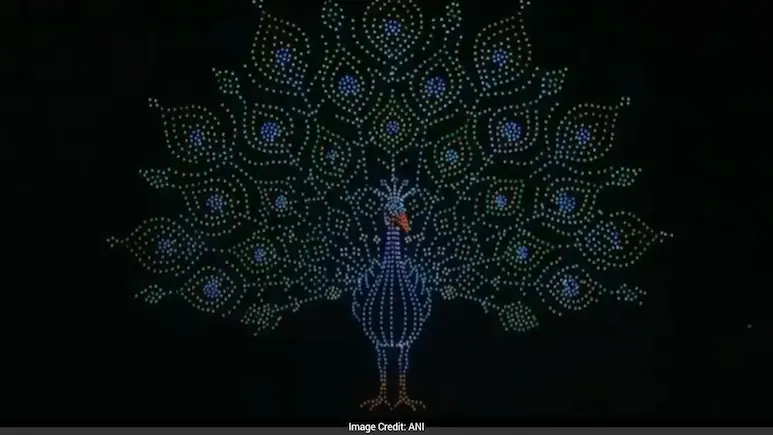 Mysuru Dasara's 3,473-Drone Peacock Show Sets Guinness World Record