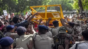 Subsequently, the Delhi Police stepped up security around the police station and nearby areas