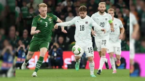 Fiery Scenes On Field As Gaza War Protests Halt Ireland-Austria Nations League Match Twice