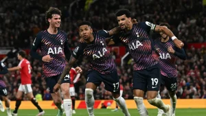 But Solanke came to Tottenham's rescue in the final moments when he evaded United defender