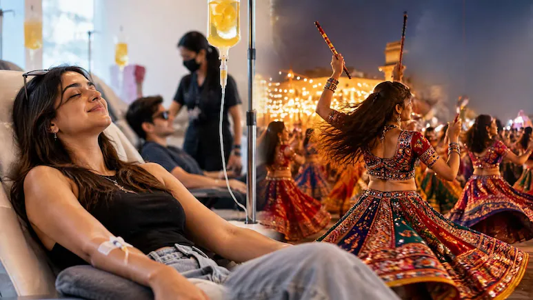 Why Ahmedabad's Gen Z Is Paying Up To Rs 15,000 For IV Drips Ahead Of Navratri