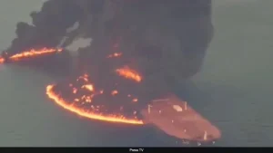 Tanker Explodes After It Hits Mine In 'Unauthorised Strait Route': Iran