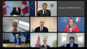 US President Donald Trump's camera being switched off during a virtual G7 leaders' meeting has