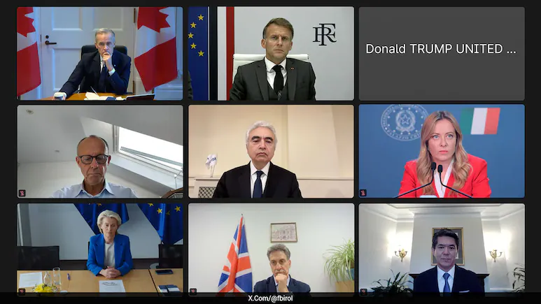 US President Donald Trump's camera being switched off during a virtual G7 leaders' meeting has