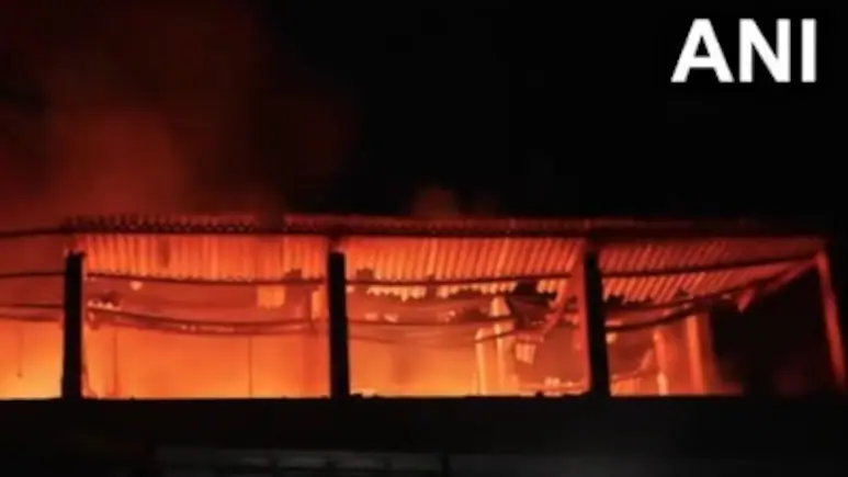 More than 150 shops were destroyed after a fire broke out at a market in Goa's port town