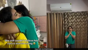 Woman Surprises Parents After Returning To India, Emotional Reunion secures Hearts Online