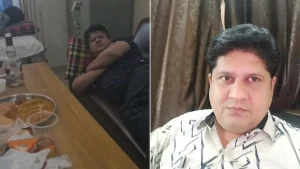 When the person looked inside the room, he reportedly found the doctor on duty drunk