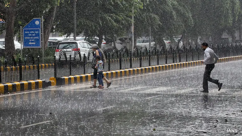 Heavy rain and thunderstorms in Delhi early Monday made it the wettest October day in four