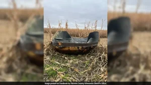 US Farmer Finds Mysterious 11-Foot Metallic Object In Cornfield, Space Debris Suspected