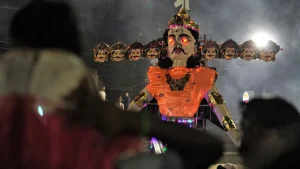Ravan Dahan is a major highlight of Dussehra celebrations, with effigies burnt at Ramlila