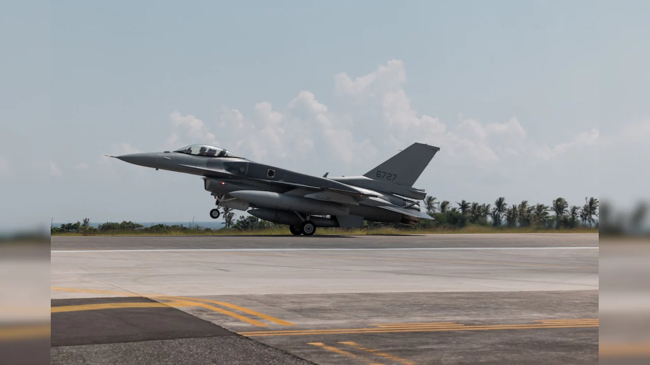 Taiwan received on Friday its first F-16V fighter jets made by the United States, as the island