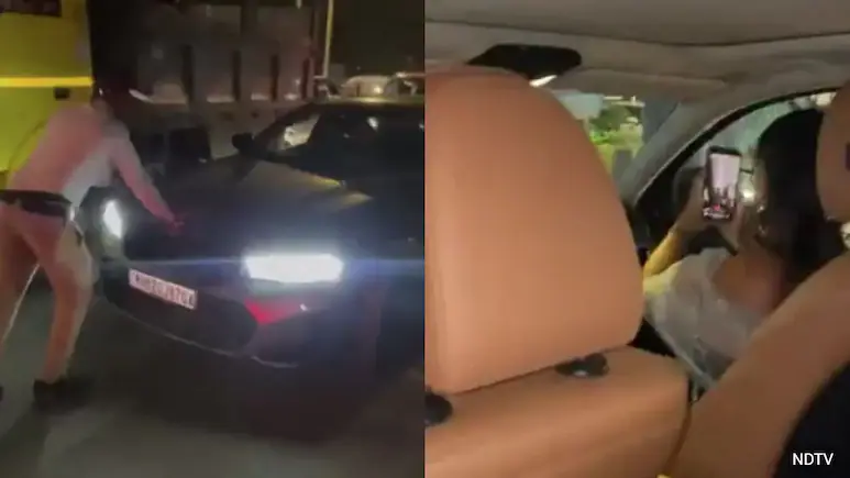 Video: Mumbai Cop, BMW Driver Clash After She Rams Car At Traffic Stop