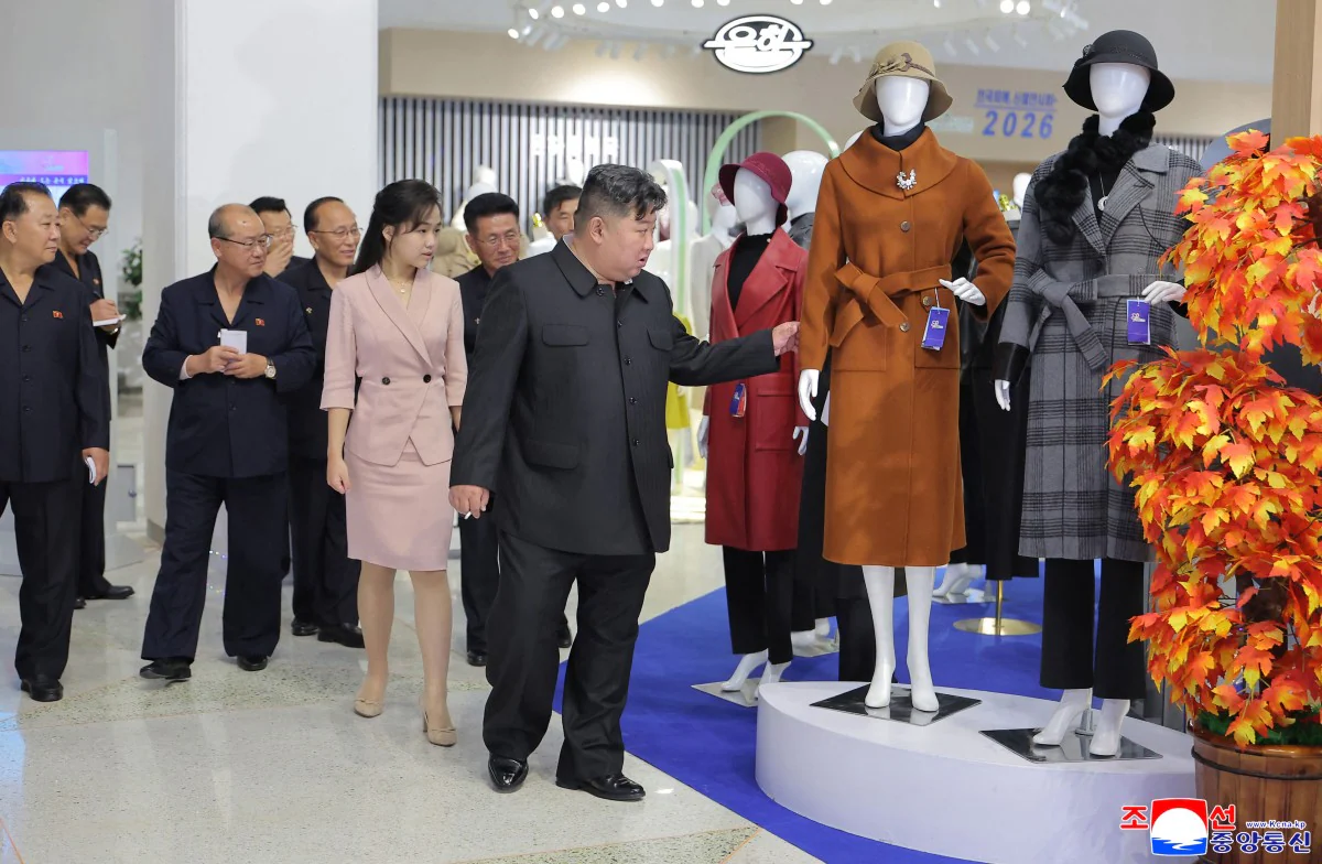 North Korea has shared fresh images of dictator Kim Jong Un attending a garment and footwear