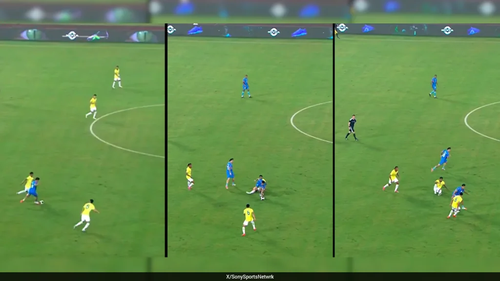 One of those moments was Indian midfielder Sahal Abdul Samad nutmegging Douglas Santon