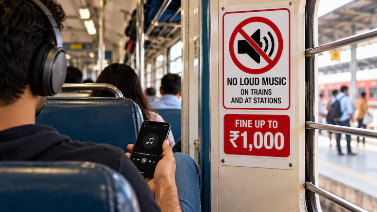 Southern Railway has issued fresh instructions to curb loud music played through mobile phone