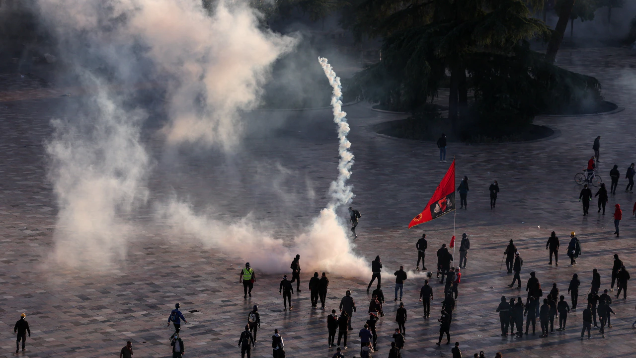Police used tear gas to disperse crowds as tensions escalated