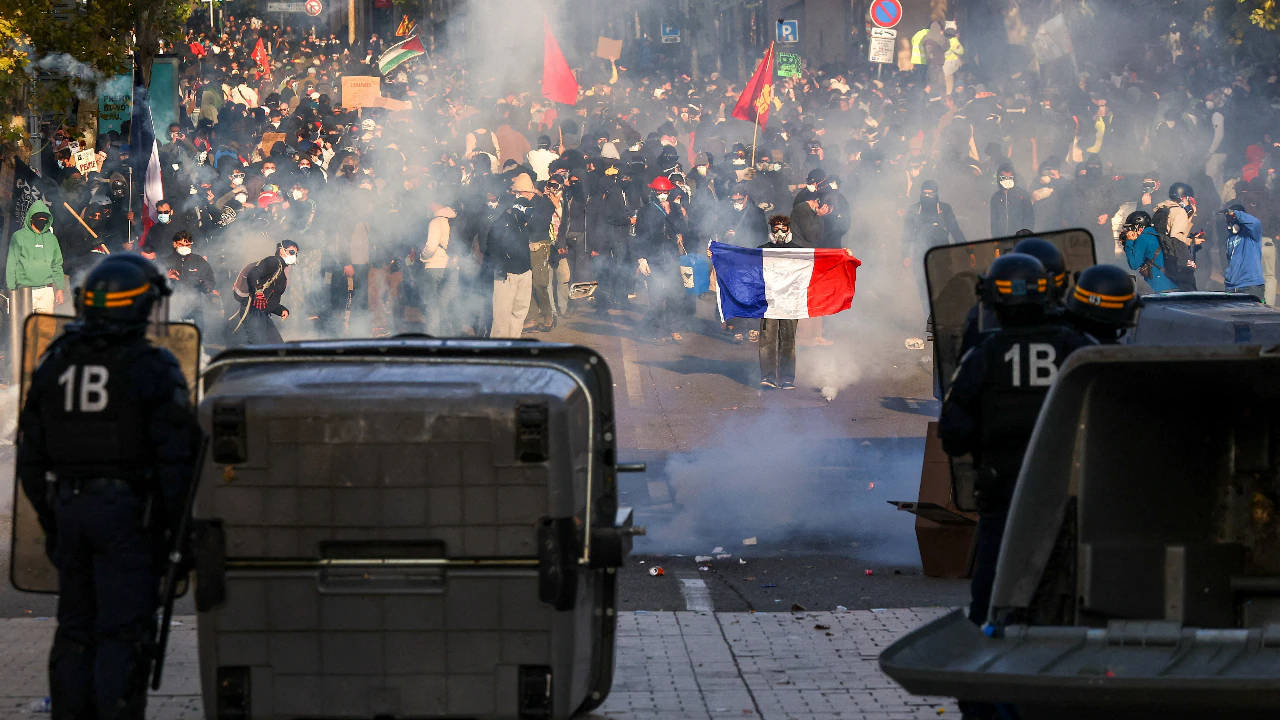 Police used tear gas to disperse crowds as tensions escalated