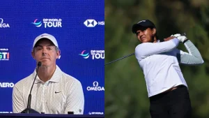Rory McIlroy was struck by the resilience Pranavi Urs showed on her way to winning gold