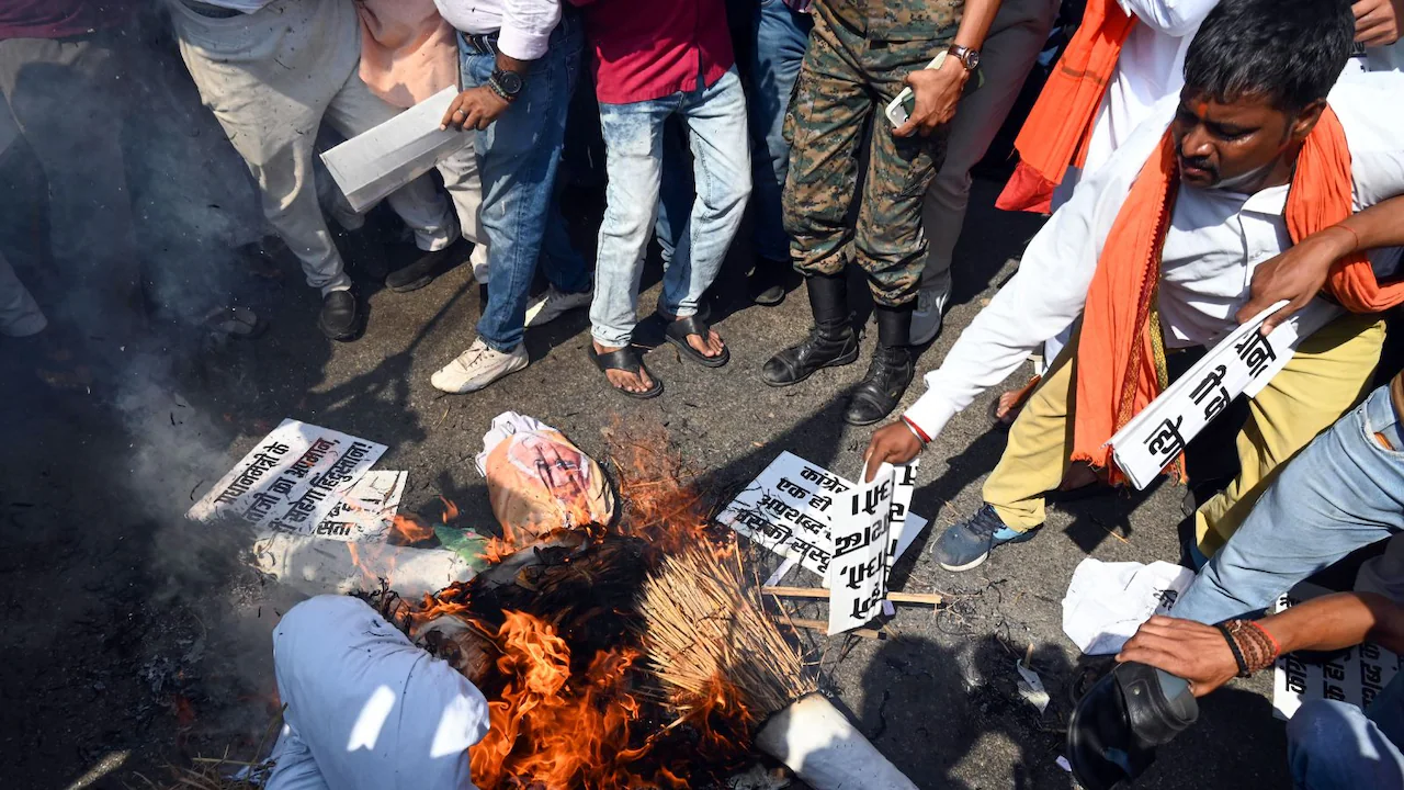 BJP Holds Protests Across Country, Seeks M Kharge's Apology Over "Baap" Jibe