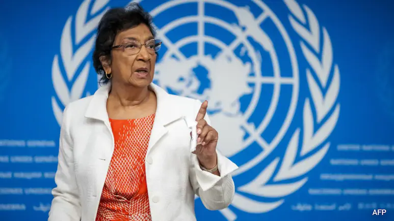 Former UN human rights chief Navanethem "Navi" Pillay, a judge on the International Court