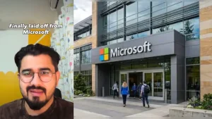 A former Microsoft employee's emotional social-media post about losing his job has struck