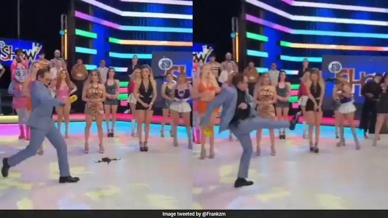 Video: Mexican TV Host Kicks Drone In Anger, Accidentally Hits Model In confronts On Live TV