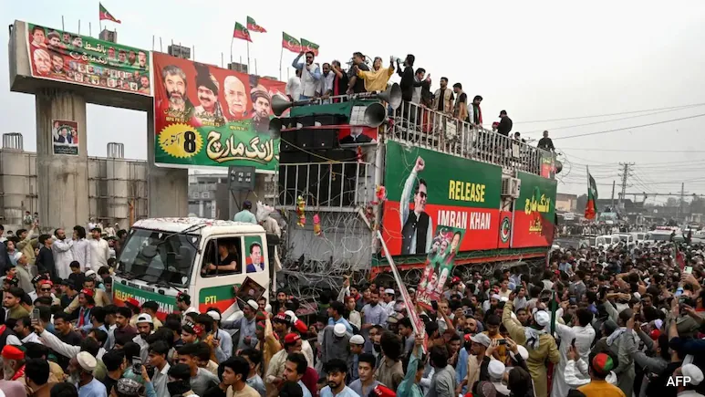 Thousands of Khan's supporters have been marching in Khyber Pakhtunkhwa province to demand
