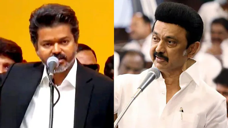 Tamil Nadu Chief Minister Joseph Vijay has hit out at DMK chief and former Chief Minister MK