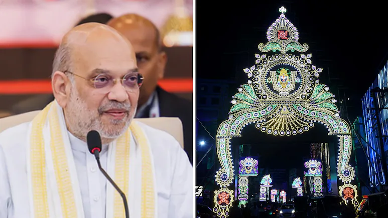 Union Home Minister Amit Shah could not visit West Bengal on Mahalaya despite an invitation
