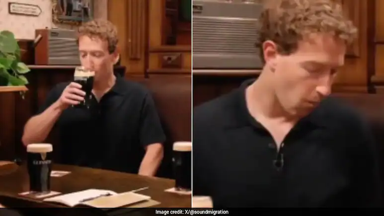Mark Zuckerberg's reaction to tasting Guinness, a famous Irish dry stout, is going viral