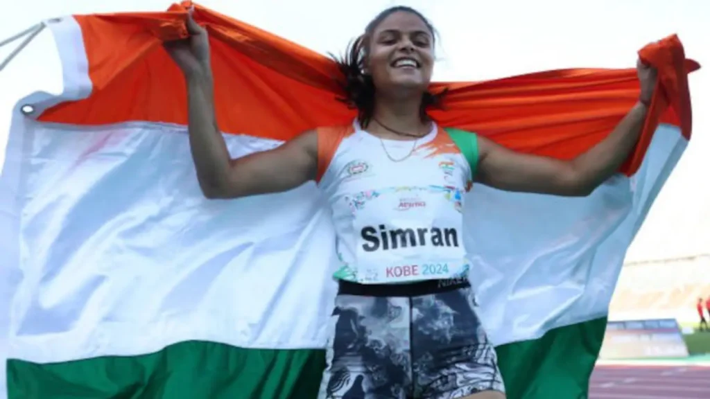 Simran Sharma Strikes Gold, Debutant Tejalben Damor secures Bronze In Para Asiad's Women's 200m T12