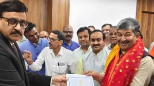 Bharatiya Janata Party’s (BJP) candidate Dinesh Arya was elected unopposed to the Rajya Sabha