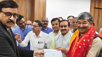 Bharatiya Janata Party’s (BJP) candidate Dinesh Arya was elected unopposed to the Rajya Sabha