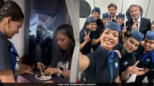 IndiGo Cabin Crew Member Bakes Cake For Captain's Last Flight, Heartwarming Video Viral