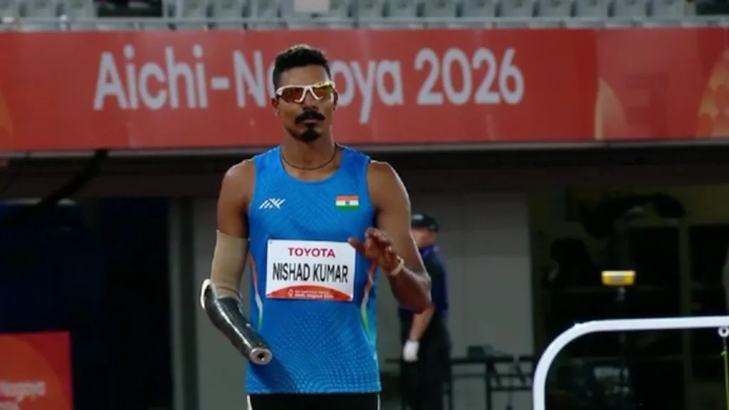 India's para-athletics star Nishad Kumar clinched the gold medal in the men's high jump T47