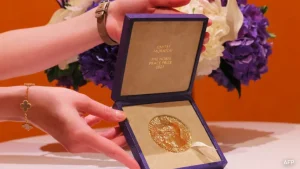 A Handmade Custom Diploma: Every Nobel laureate receives an individually designed diploma along