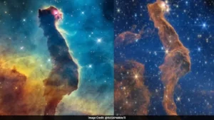 NASA's Hubble and James Webb Space Telescopes have captured detailed views of a star-forming