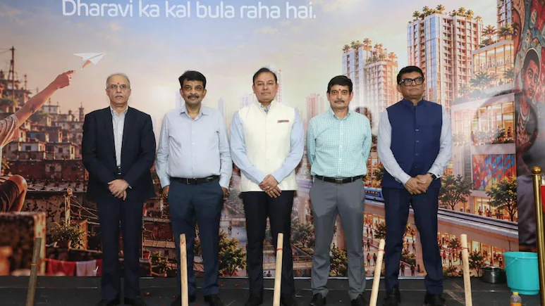 Pranav Adani Performs Bhoomi Poojan For Dharavi Rehabilitation Homes