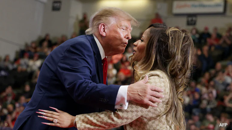 During his speech, Trump made a crude remark about the "Anaconda" singer