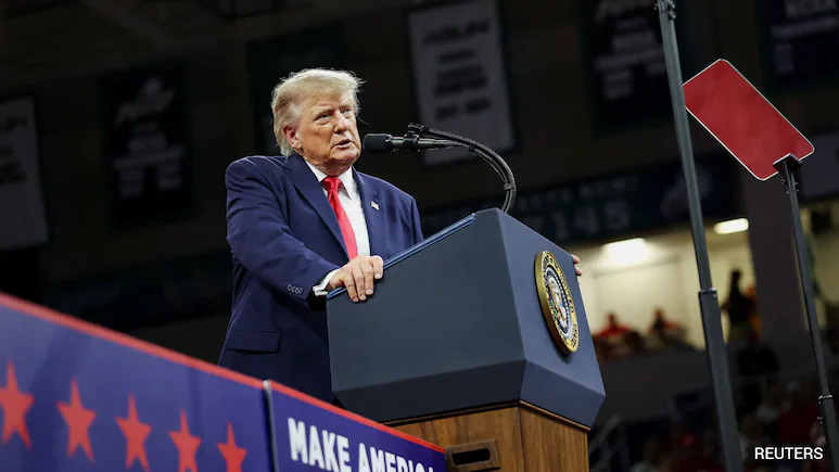 US President Donald Trump took a swipe at Iran during a rally on Sunday, saying the country has